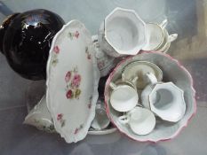 Mixed ceramics and glassware to include Wedgwood, Royal Doulton and similar.