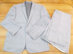 A gentleman's lightweight pale grey two-piece suit, jacket 42R, trousers 34" (86 cm) waist,