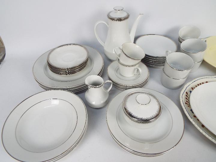 Mixed dinner and tea wares including a Wedgwood NAAFI platter. - Image 2 of 3