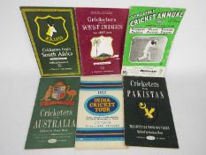 A collection of 1950's cricket tour programmes to include Cricketers From Australia 1953,