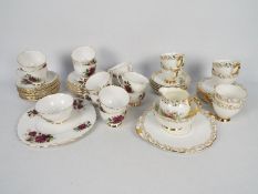 A collection of tea wares comprising Colclough and Roslyn.
