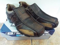 Skechers - a pair of brown trainers, size 41 (EU), 7 (UK) # 61779,