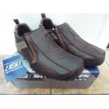 Skechers - a pair of brown urbantrack trainers, size 41 (EU), 7 (UK) # 60449,