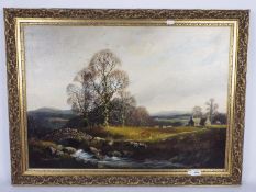 Selby, Vincent (British 1919 - 2004), framed oil on canvas rural landscape scene, signed lower left,