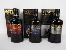 Highland Park - Three special edition single malt Scotch whiskies from the Viking Legend comprising