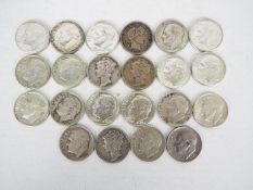 Silver Coin Group - A collection of US One Dime coins,