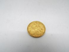 Gold Sovereign - Queen Victoria, sovereign (full), 1893, 8 grams.