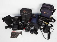 Photography - Lot to include a Pentax Super A, Fujifilm Finepix, lenses and similar.