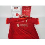 Liverpool Football Club - A signed 2022 FA Cup Final Liverpool Football Club shirt with certificate