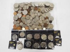 A collection of UK coins and commemorative crowns, Victorian and later.