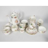 Royal Albert - A coffee service in the Berkeley pattern, six cups, six saucers, coffee pot,