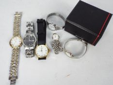 A collection of wrist watches to include Accurist, Timex, Rotary and similar.