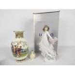 Lot to include a boxed Lladro figurine # 5898, Spring Splendor,