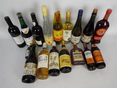 Mixed lot to include wine, spirits, cider and similar.