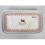 White Star Line - A Losol Ware asparagus dish made for Stonier & Co Ltd, Rd No 694018,