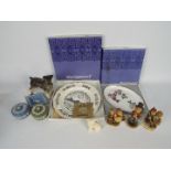 A mixed lot of ceramics to include Hummel figurines, Beswick, Wedgwood, part boxed.