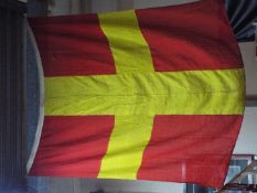 Signal Flag - an original Naval signal flag - R (Do Not Pass Ahead Of Me) - size approx ___