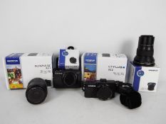 Photography - Lot to include an Olympus XZ-1, an Olympus Stylus XZ-2, lenses and similar.