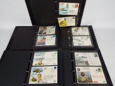 Philately - Five albums of flown first day covers, RAF / aviation related.