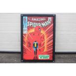 Marvel Comics - a large colour print on canvas 'The Amazing Spider-Man #50' issued in a limited