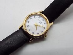 A lady's 9ct gold cased Rotary wrist watch.