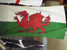 Wales Flag - an original vintage Welsh flag,