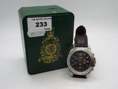 A limited edition Bradford Exchange Royal Marines chronograph,