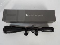 A Hawke Fast mount vantage+ 4-16X50 AO IR Rifle scope as new in box