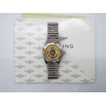 Breitling - A stainless steel Callistino bracelet watch, reference B52044,