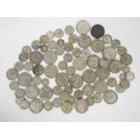 Silver Coin Group - A collection of silver content UK coins, Victorian and later,