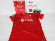 Liverpool Football Club - A signed 2022 Carabao Cup Final Liverpool Football Club shirt with