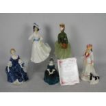 Royal Doulton - A collection of lady figurines to include Sarah, Margaret, Hilary and similar,