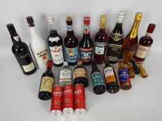 Mixed lot to include wine, spirits,