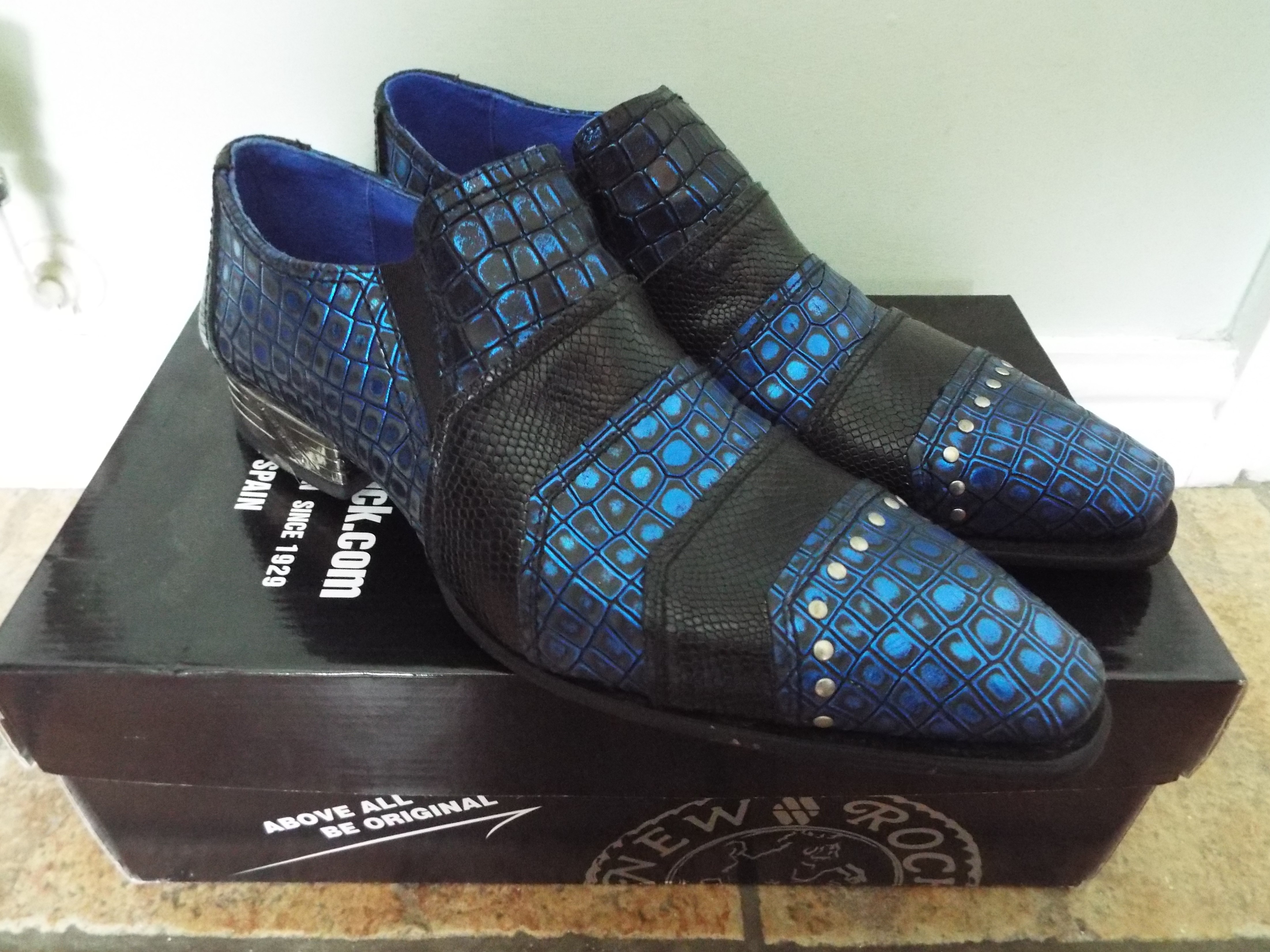 New Rock - a pair of gentleman's blue / - Image 2 of 2