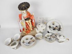 A collection of Japanese tea wares and a