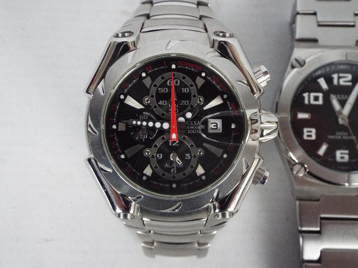 Two gentleman's wrist watches by Pulsar. - Image 2 of 3