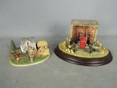 A limited edition Country Artists figure group entitled Spring Clean and a similar Danbury Mint