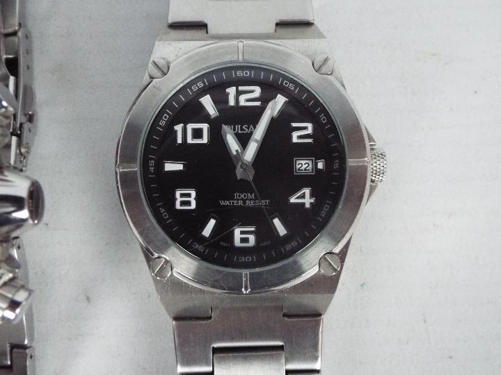 Two gentleman's wrist watches by Pulsar. - Image 3 of 3