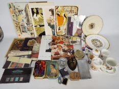 A collection of Royal commemorative items, tobacciana related items and other.
