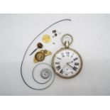 A white metal Goliath pocket watch (A/F