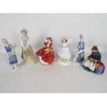 A collection of figurines to include Royal Doulton, Nadal, Royal Worcester and other,