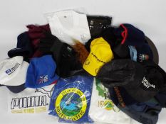 Clothing to include jumpers, T-shirts baseball caps and other.