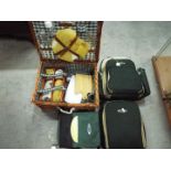 Four various picnic sets.