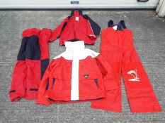Sailing - A sailing jacket and trousers, XM Offshore, size S, a further set XM Breathable,