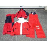 Sailing - A sailing jacket and trousers, XM Offshore, size S, a further set XM Breathable,