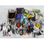 Various cables, tools, wall mountable wo