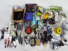 Various cables, tools, wall mountable wo