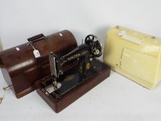 A vintage Singer Starlet sewing machine