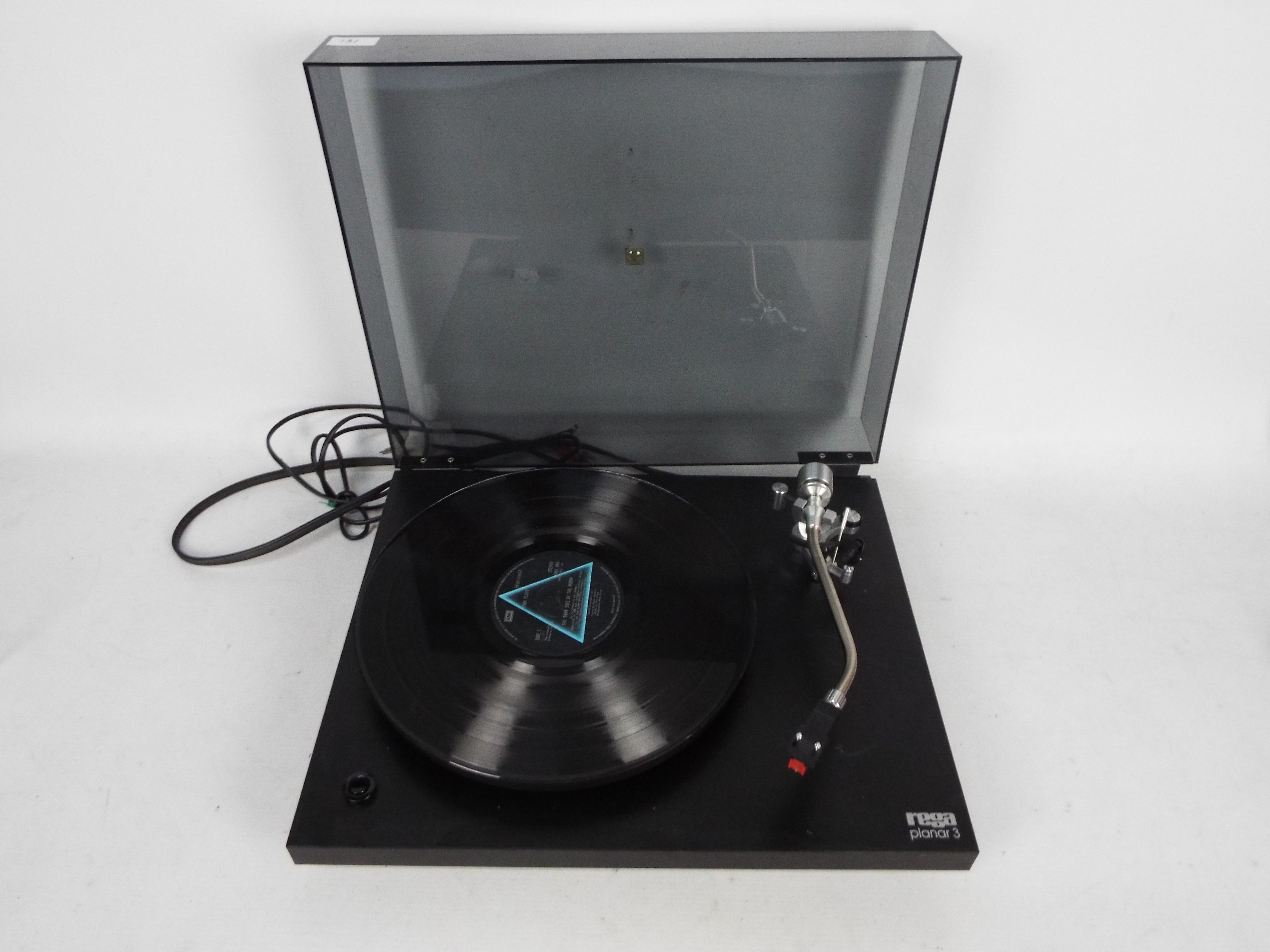 A Rega Planar 3 turntable.