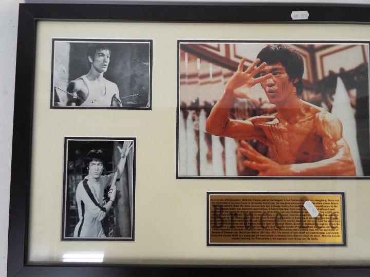 A framed Bruce Lee photograph montage wi - Image 2 of 4